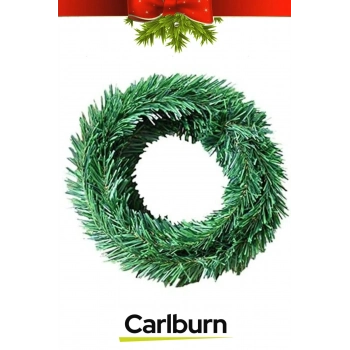 Doğal Görünümlü Dekoratif Yeni Yıl Noel Yılbaşı Çam Ağacı Süsü Garland Büyük Boy 10 Metre