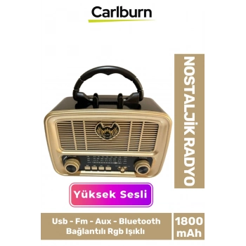 Kaliteli Yüksek Sesli Retro Nostalji Bluetooth Bağlantılı Usb Sd Kart Radyo Mp3 Player Müzik Kutusu