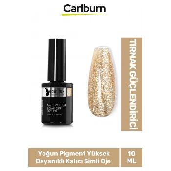 Hızlı Kuruyan Uzun Süre Dayanıklı Yüksek Pigment 3 Aşamalı Kalıcı Simli Tırnak Ojesi 10 Ml