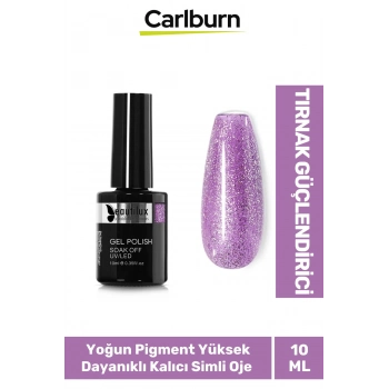 Hızlı Kuruyan Uzun Süre Dayanıklı Yüksek Pigment 3 Aşamalı Kalıcı Simli Tırnak Ojesi 10 Ml