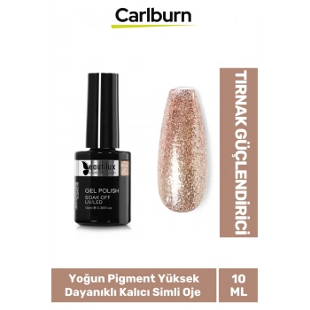 Hızlı Kuruyan Uzun Süre Dayanıklı Yüksek Pigment 3 Aşamalı Kalıcı Simli Tırnak Ojesi 10 Ml