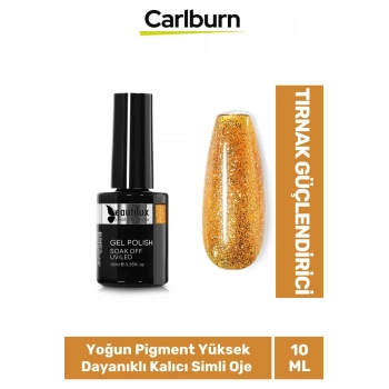 Hızlı Kuruyan Uzun Süre Dayanıklı Yüksek Pigment 3 Aşamalı Kalıcı Simli Tırnak Ojesi 10 Ml