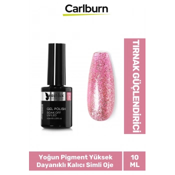 Hızlı Kuruyan Uzun Süre Dayanıklı Yüksek Pigment 3 Aşamalı Kalıcı Simli Tırnak Ojesi 10 Ml