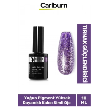 Hızlı Kuruyan Uzun Süre Dayanıklı Yüksek Pigment 3 Aşamalı Kalıcı Simli Tırnak Ojesi 10 Ml
