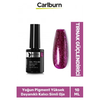 Hızlı Kuruyan Uzun Süre Dayanıklı Yüksek Pigment 3 Aşamalı Kalıcı Simli Tırnak Ojesi 10 Ml