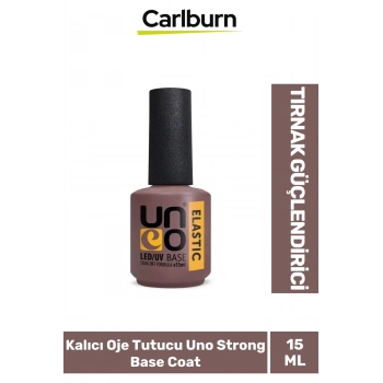 Tırnak Güçlendirici Elastik 48W Cihazlarda Kullanılan Kalıcı Oje Tutucu Uno Strong Base Coat 15 ml