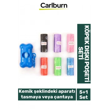 Özel Üretim Kemik Kutulu Askılı Taşınabilir Evcil Hayvan Sokak Gezdirme Köpek Dışkı 5+1 Poşeti Seti