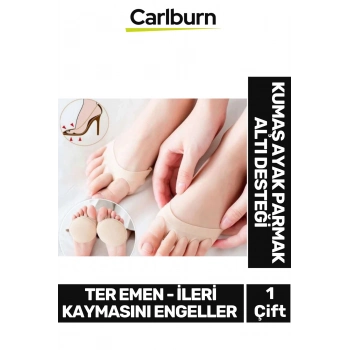 Ter Emen İleri Kaymasını Engeller Yumuşak Pamuklu Kumaş Ayak Parmak Altı Desteği - 1 Çift