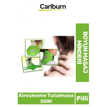 Kas Dinlendirici Kan Dolaşımı Hızlandırıcı Rahatlık Pilli Boyun Omuz Masaj Minderi