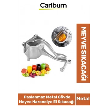 Özel Üretim Dayanıklı Paslanmaz Sağlam Metal Gövde Meyve Narenciye El Sıkacağı