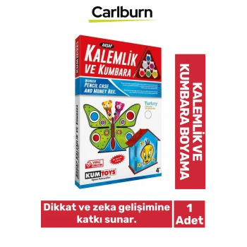 Yeni Üretim 3mm MDF Malzeme 6 Adet Akrilik Boya Fırça Hediyeli Ahşap Kalemlik Kumbara 2li Seti