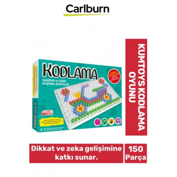 Zeka Parmak Geliştirici Renk Öğretici 150 Boncuk Zeminli Sosyal Aktivite Kodlama Oyunu