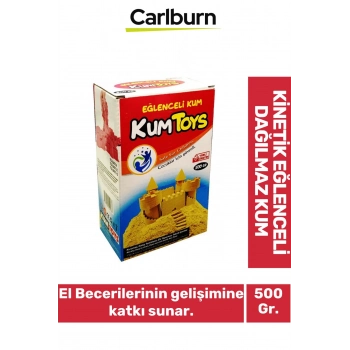 Diğer Yüzeylere Yapışmaz Temiz Hijyenik Dağılmaz Okul Ev Kinetik Eğlenceli Kum 500 Gr.