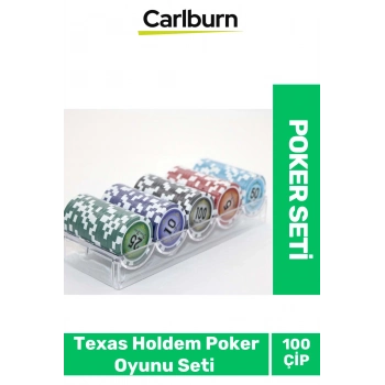 Profesyonel Blackjack Texas Holdem Casino Kutulu 100 Chipli Poker Oyunu