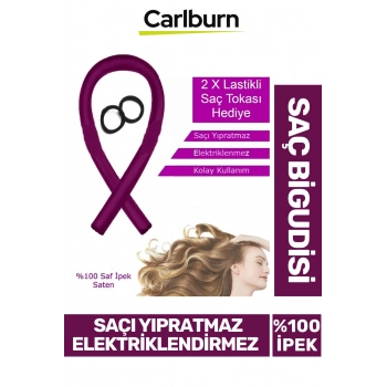 Özel Üretim Saçı Yıpratmaz Elektriklendirmez %100 Saf İpek Saten Bigudi Şekillendirme Sosis
