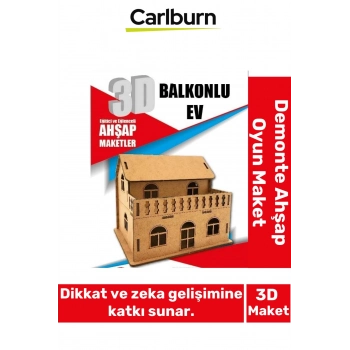 3 Boyut Eğitici Öğretici Zeka Geliştirici Boyanabilir Ebeveyn Çocuk Puzzle Demonte Ahşap Oyun Maket