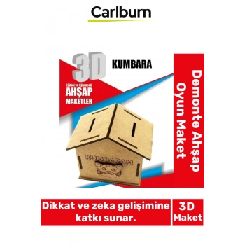 3 Boyut Eğitici Öğretici Zeka Geliştirici Boyanabilir Ebeveyn Çocuk Puzzle Demonte Ahşap Oyun Maket