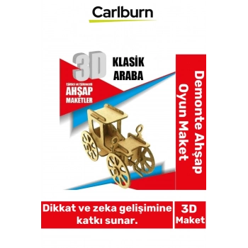 3 Boyut Eğitici Öğretici Zeka Geliştirici Boyanabilir Ebeveyn Çocuk Puzzle Demonte Ahşap Oyun Maket