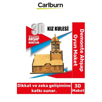 3 Boyut Eğitici Öğretici Zeka Geliştirici Boyanabilir Ebeveyn Çocuk Puzzle Demonte Ahşap Oyun Maket
