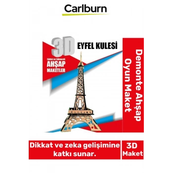 3 Boyut Eğitici Öğretici Zeka Geliştirici Boyanabilir Ebeveyn Çocuk Puzzle Demonte Ahşap Oyun Maket