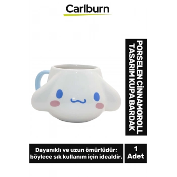 Özel Tasarım Dekoratif Şık Hediyelik Porselen Cinnamoroll Tasarım Kupa Bardak 9*13 Cm