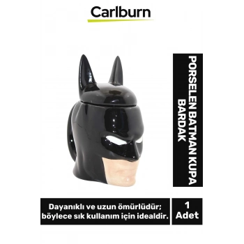 Özel Tasarım Dekoratif Şık Hediyelik Porselen Batman Kupa Bardak 15*15 Cm