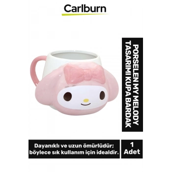 Özel Tasarım Dekoratif Şık Hediyelik Sevgili Arkadaş Porselen My Melody Tasarımı Kupa Bardak 9*13 Cm