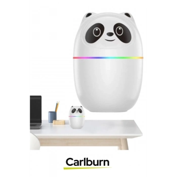 220ml Hazneli Gece Lambalı Sevimli Panda Tasarımlı 3ü 1 Arada Hava Nemlendirici