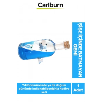 Özel Tasarım Aşk Batmayan Gemi Yıl Dönümü Kız Arkadaş Doğum Günü Hediye Sevgiliye Akvaryum 17*6 Cm