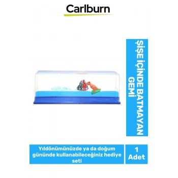 Özel Tasarım Aşk Batmayan Gemi Yıl Dönümü Kız Arkadaş Doğum Günü Hediye Sevgiliye Akvaryum 17*6 Cm