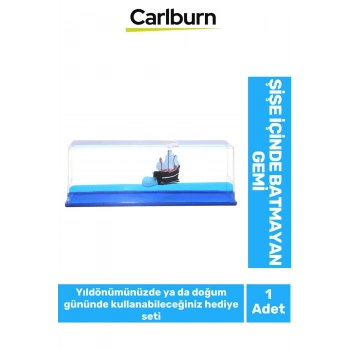 Özel Tasarım Aşk Batmayan Gemi Yıl Dönümü Kız Arkadaş Doğum Günü Hediye Sevgiliye Akvaryum 17*6 Cm