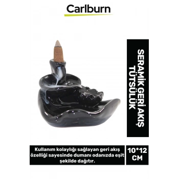 Özel Üretim Dekoratif İthal Parlak Şelale Seramik Geri Akış Tütsülük & Oda Kokusu Biblo 10*12 Cm