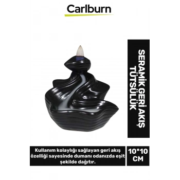 Özel Üretim Dekoratif İthal Parlak Şelale Seramik Geri Akış Tütsülük & Oda Kokusu Biblo 10*10 Cm