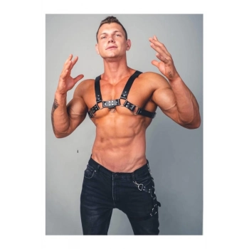 Özel Üretim Fantezi Erotik Seksi Erkek Rahat Şık Boyundan Bağlamalı Erkek Deri Harness