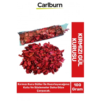 Özel Üretim Sevgililer Günü Gift Masa Konsept Süsü Kırmızı Gül Kurusu Kokulu 100 Gr