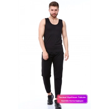 Özel Üretim Terleme Hızlandırıcı Rahat Şık Destekleyici Termal Sauna Eşofman Atlet Takım