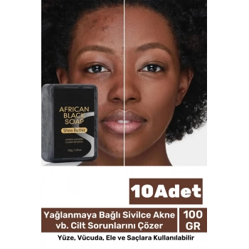 100% Doğal Güzel Kokulu El Yüz Saç Vücut Cilt Onaran Kolajen Etkili Afrika Bitkisel Sabun 10 Adet