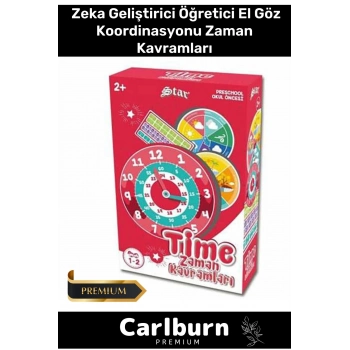 Özel Eğitici Zeka Geliştirici Öğretici El Göz Koordinasyonu Saat Zaman Kavramları