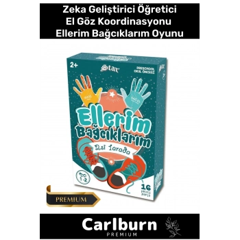 Eğitici Zeka Geliştirici Öğretici El Göz Koordinasyonu Aile 6 Parça Ellerim Bağcıklarım 2 Si 1 Arada
