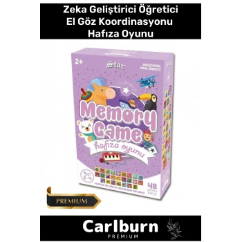 Eğitici Zeka Geliştirici Öğretici El Göz Koordinasyonu Aile Boyu Eğitim 48 Parça Hafıza Oyunu