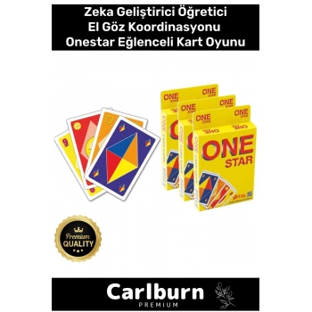 Premium Eğitici Zeka Geliştirici Öğretici Eğlence Aile 108 Kart Onestar Eğlenceli Kart Oyunu