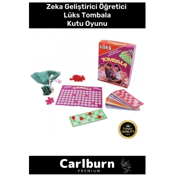 Premium Eğitici Zeka Geliştirici Öğretici Eğlence Aile Parti Yılbaşı Etkinlik Lüks Tombala Oyunu