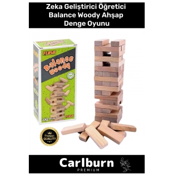 Premium Eğitici Zeka Geliştirici Öğretici Eğlence Aile Parti Balance Woody Ahşap Denge Oyunu