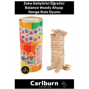 Premium Eğitici Zeka Geliştirici Öğretici Eğlence Aile Parti Balance Woody Ahşap Denge Rulo Oyunu