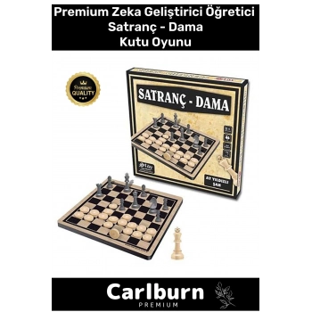 Premium Eğitici Zeka Geliştirici Öğretici Eğlence Aile Parti Yılbaşı Etkinlik Dama Satranç