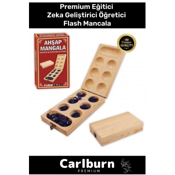 Premium Eğitici Zeka Geliştirici Öğretici Eğlence Aile Etkinlik Ahşap Flash Mangala Kutu Oyunu