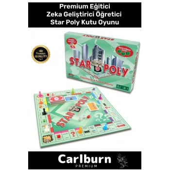 Premium Eğitici Zeka Geliştirici Öğretici Eğlence Aile Etkinlik Gayrimenkul Ticaret Oyunu Star Poly