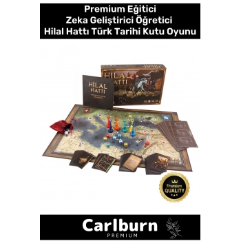 Premium Eğitici Zeka Geliştirici Öğretici Eğlence Aile Etkinlik Hilal Hattı Türk Tarihi Kutu Oyunu