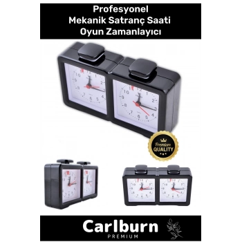 Profesyonel Taşınabilir Pilli Turnuva Bonus Analog Mekanik Satranç Saati Oyun Zamanlayıcı