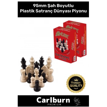 Özel Üretim Eksik Takımı Tamamlama Uyumlu Şah Boyu 95mm Büyük Plastik Satranç Dünyası Piyonu